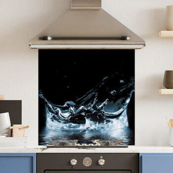 Water Splash Kitchen Splashback