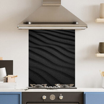 Black Sand Dune Kitchen Splashback