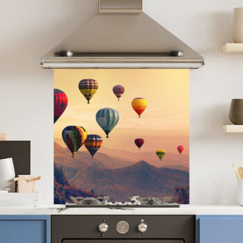 Hot Air Balloon Kitchen Splashback